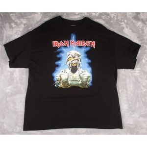 Iron Maiden Shirt Mens 2XL Black 2022 Powerslave Mummy Band Tee Heavy Metal Rock